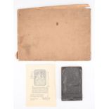 An early 20th Century personal sketchbook of Frank Marsland Reece including graphite portraits and
