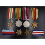 6 Second World War British Campaign Medals