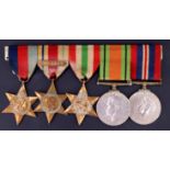 A Second World War British campaign medal group including Africa Star with 8th Army clasp