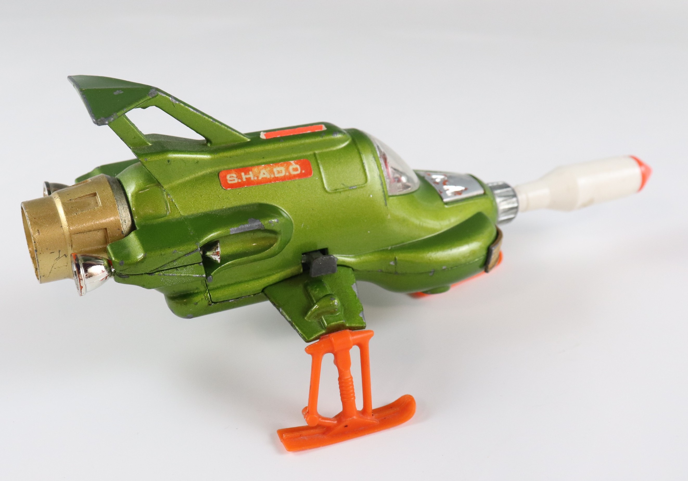 A Dinky diecast UFO Interceptor 351, spring loaded firing action, 14 x 8 cm excluding projectile [ - Image 2 of 3