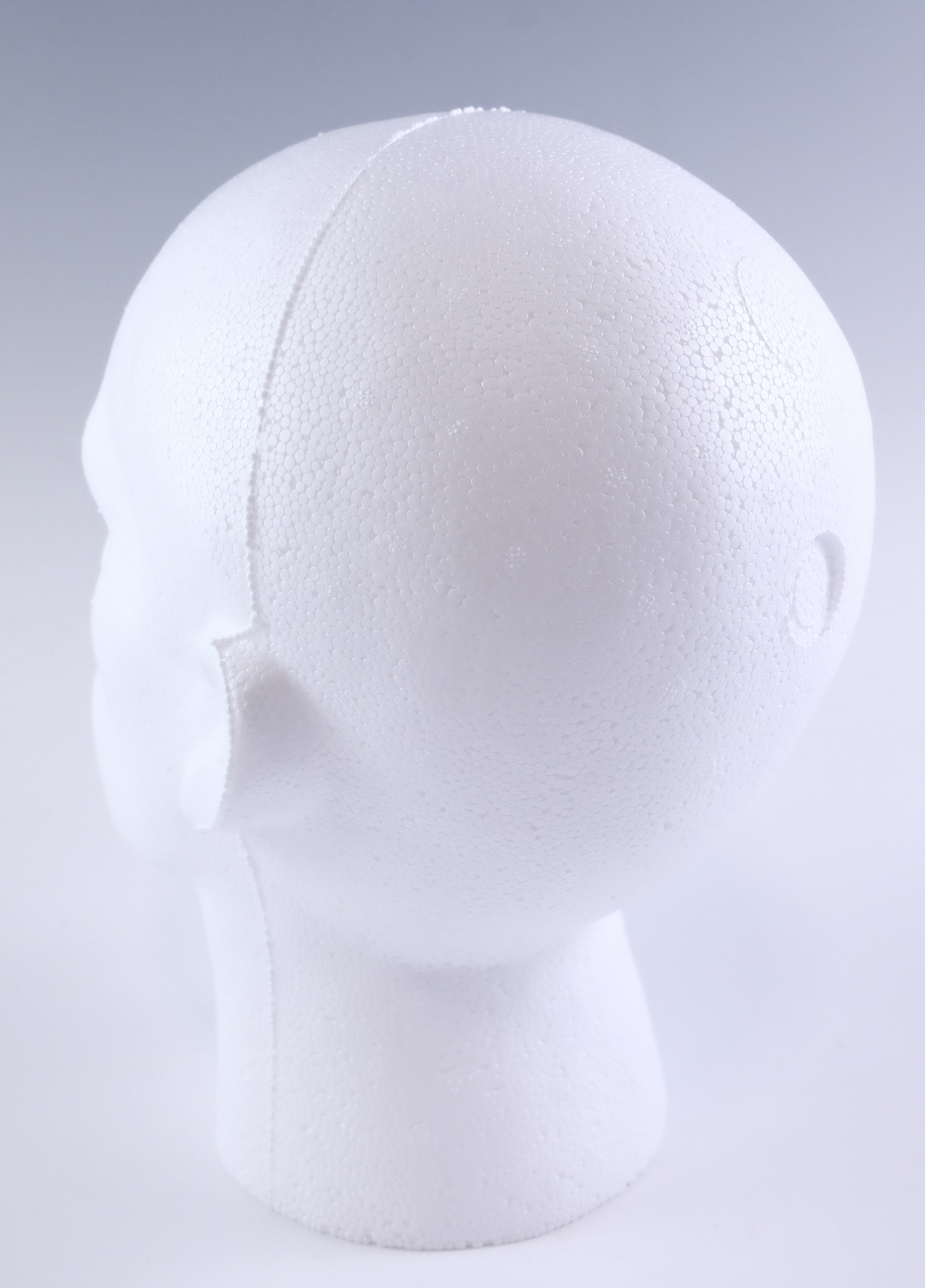 Three new-old-stock polystyrene display mannequin heads, boxed - Image 3 of 3