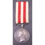 An Indian Mutiny Medal to E Smith, 34th Regiment, with purchase invoice and research document