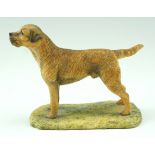 A Border Fine Arts border terrier figurine, Ray Ayres, 1983, 9cm