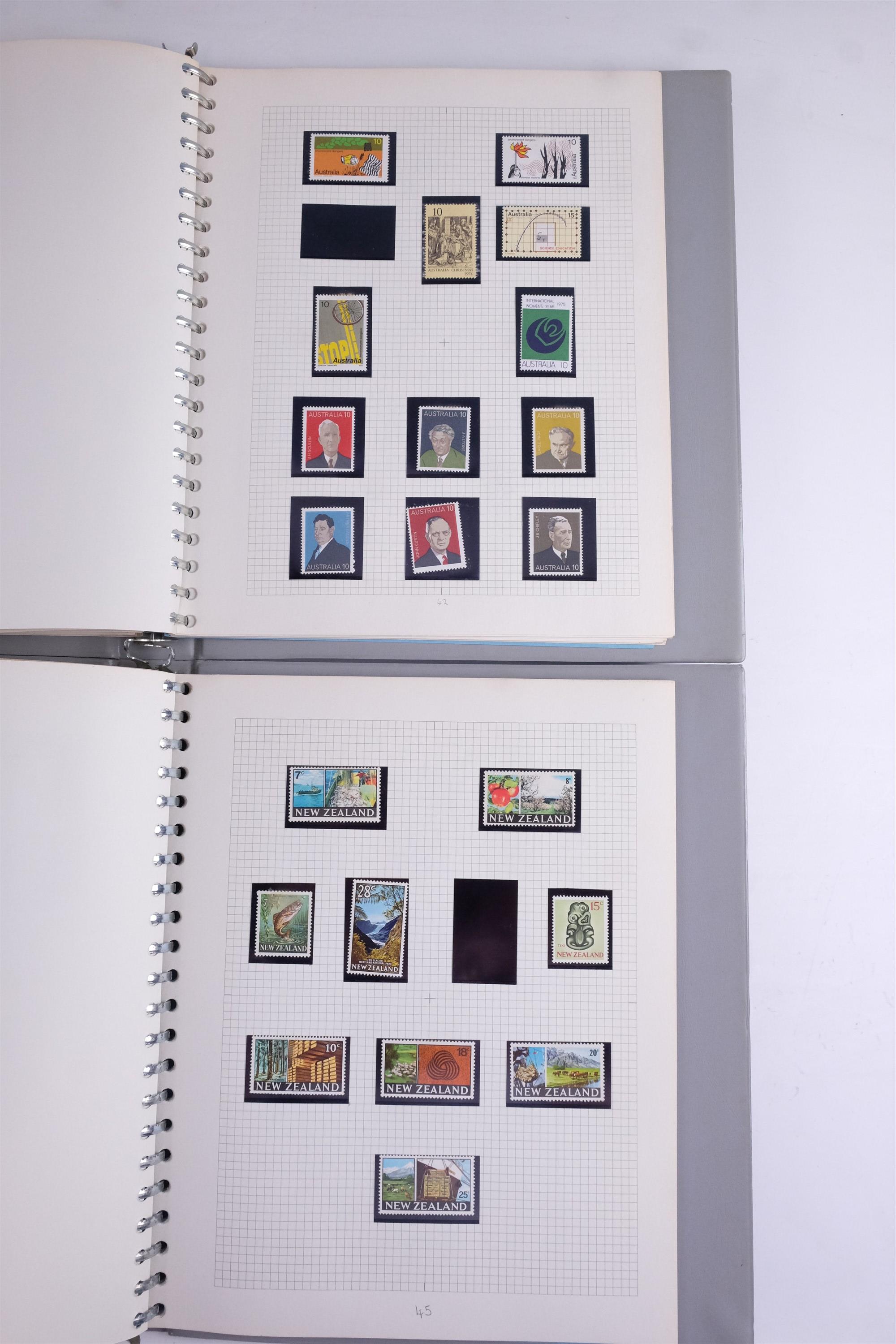 Four albums of stamps of Australia and New Zealand - Image 95 of 105