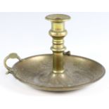 An early-to-mid 19th Century brass chamberstick
