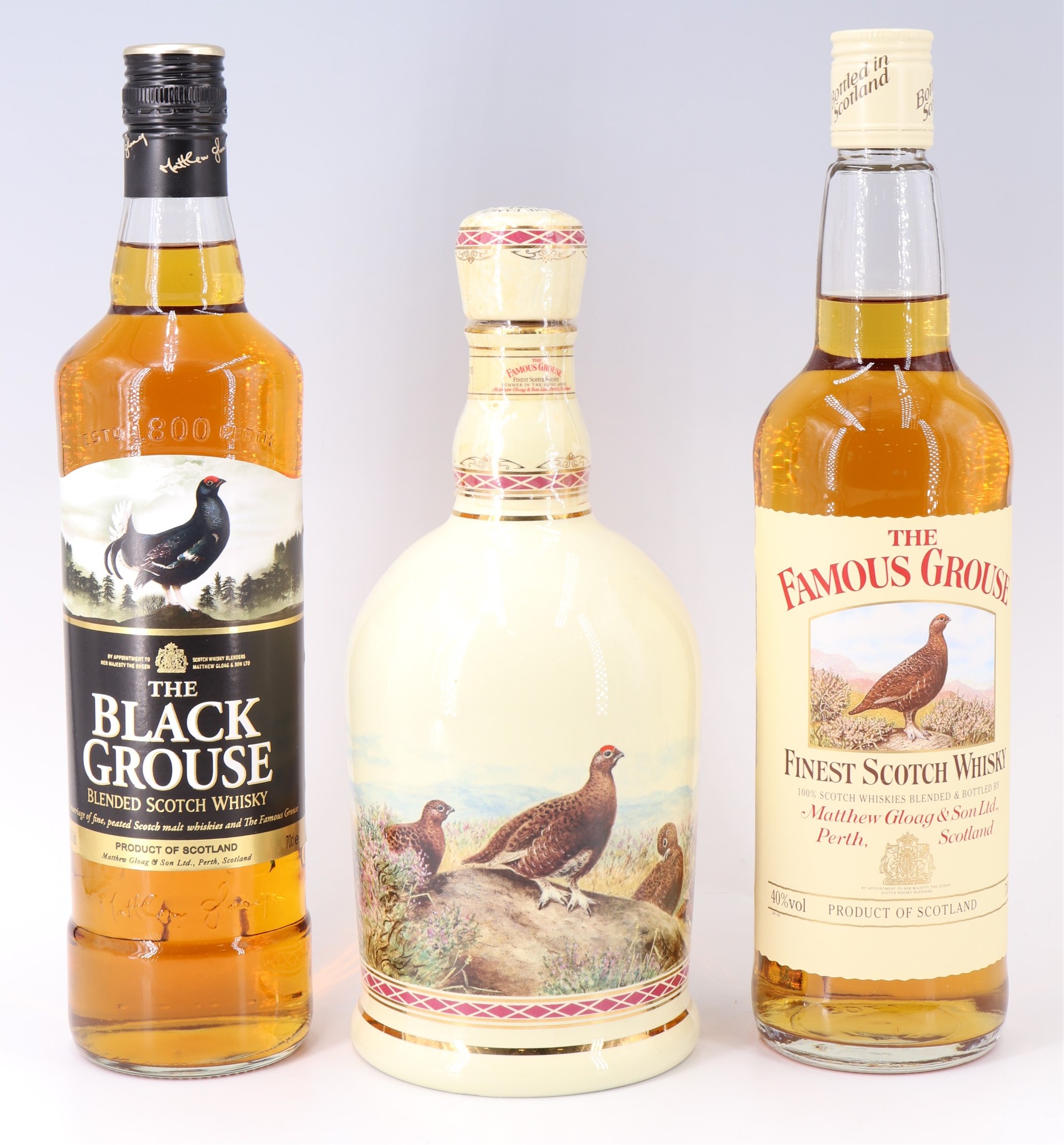 The Famous Grouse Highland Decanter of whisky, together with a boxed 700 ml bottle and a boxed 700 - Image 2 of 8