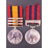 An India Medal with Waziristan 1894-5 clasp and Queen's South Africa Medal with three clasps to 2505
