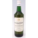 A bottle of Black & White Buchanan's Choice Old Scotch Whisky, 26 2/3 fluid ounces