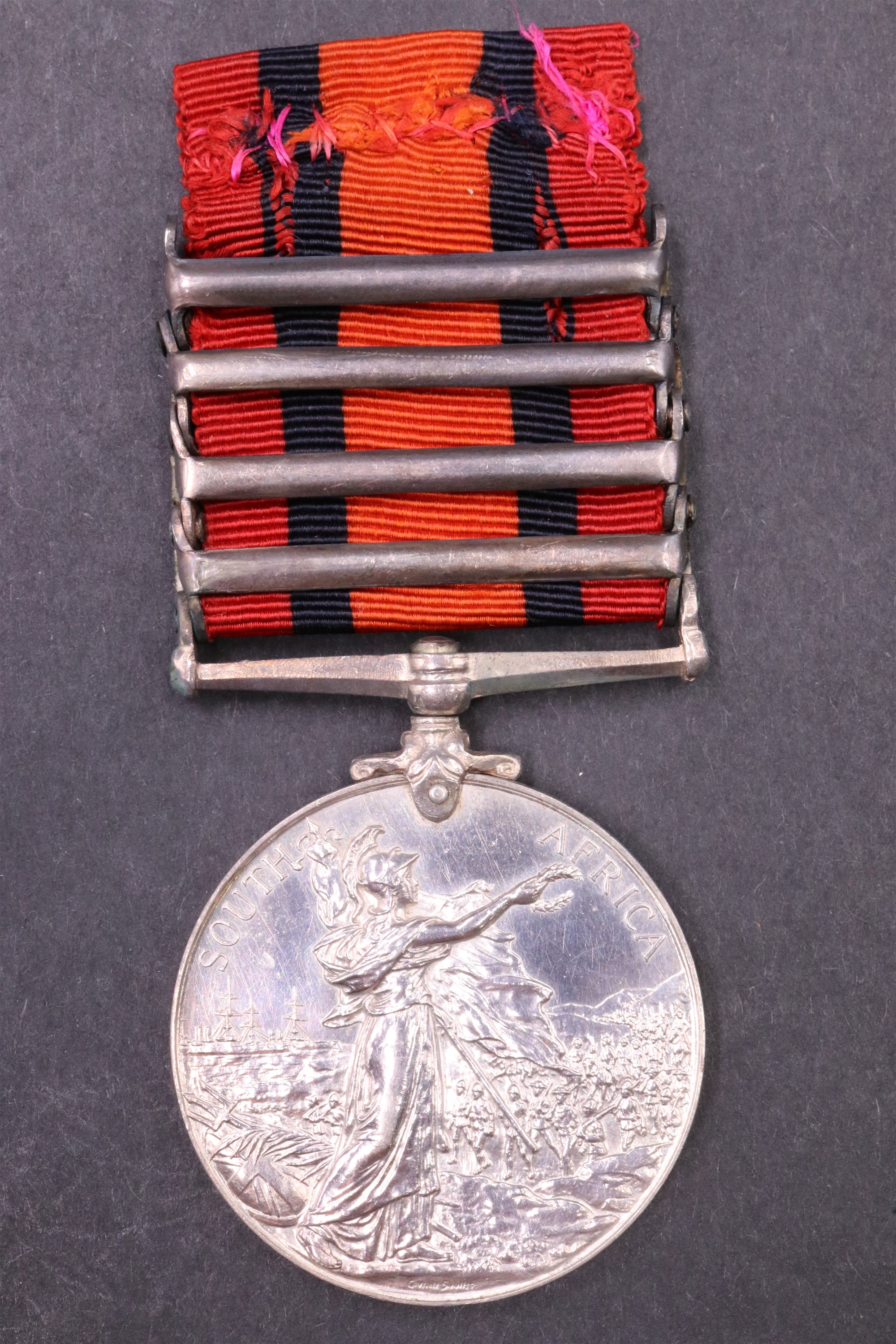 A Queen's South Africa Medal with four clasps to 2nd Lieut J A Ellis, 1/Border Regt - Image 2 of 10
