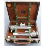 A mid-to-late 20th Century cased engineer's microptic measuring instrument by Hilger & Watts,