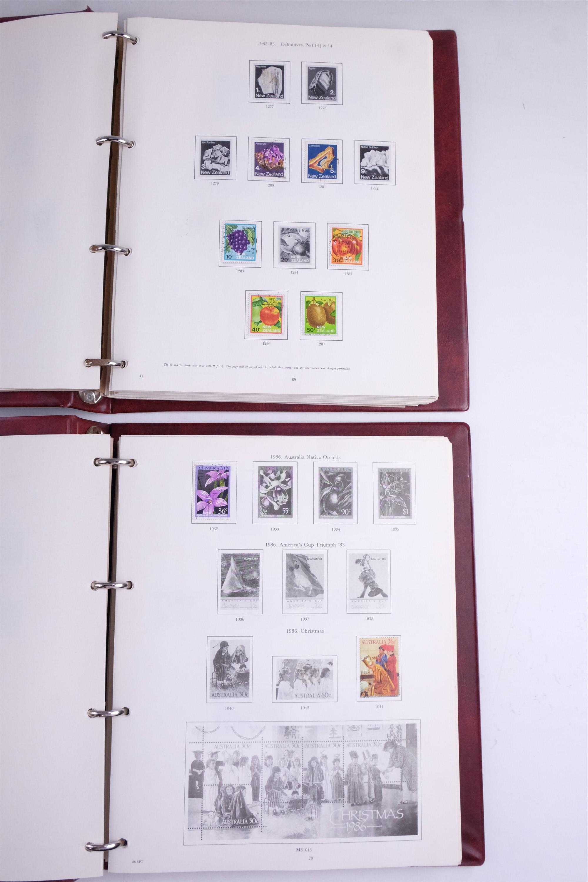 Four albums of stamps of Australia and New Zealand - Image 3 of 105