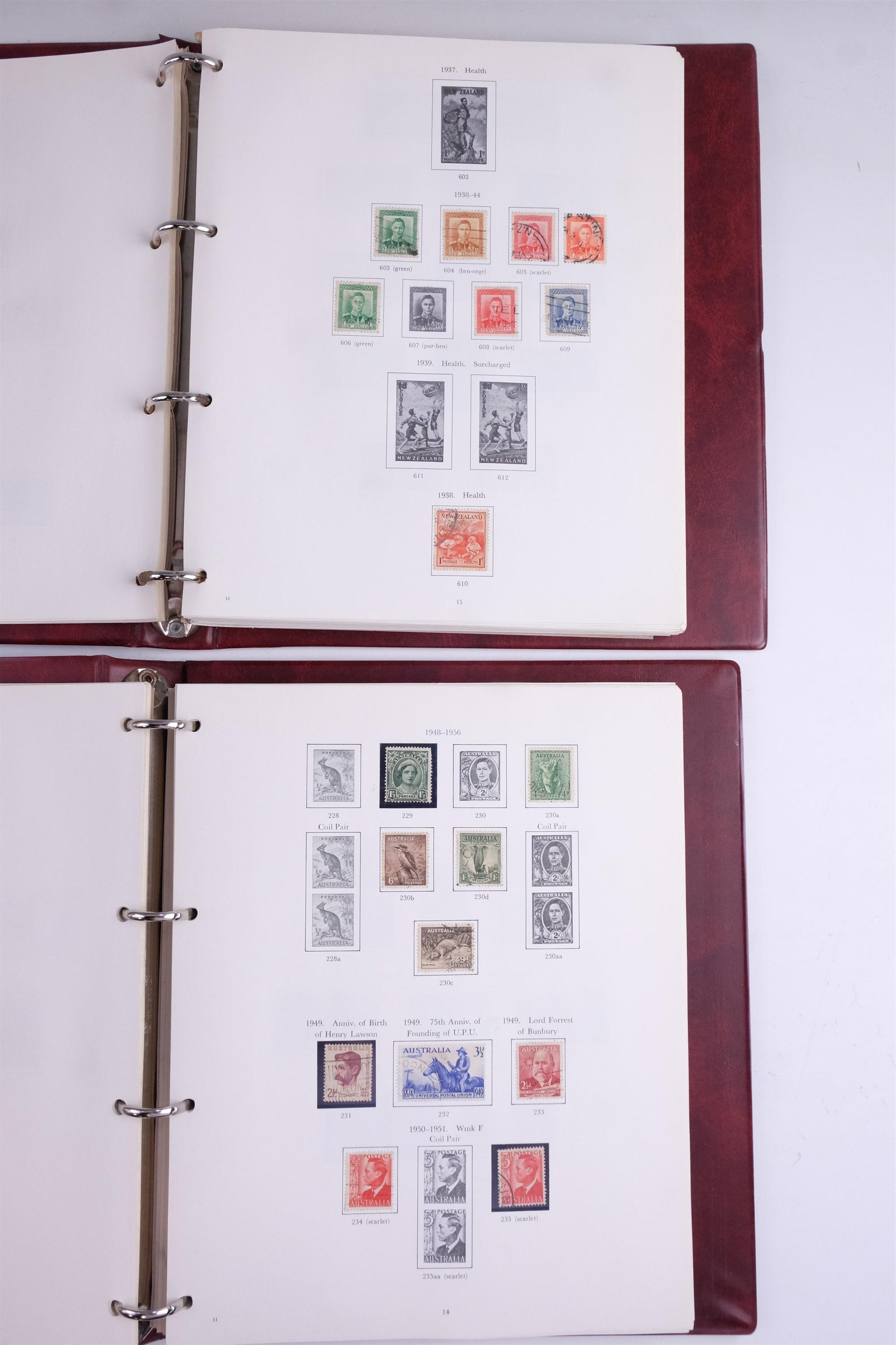 Four albums of stamps of Australia and New Zealand - Image 12 of 105