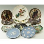 A group of Danbury Mint Cats Around the World collector's plates, by Lesley Anne Ivory, 1993,