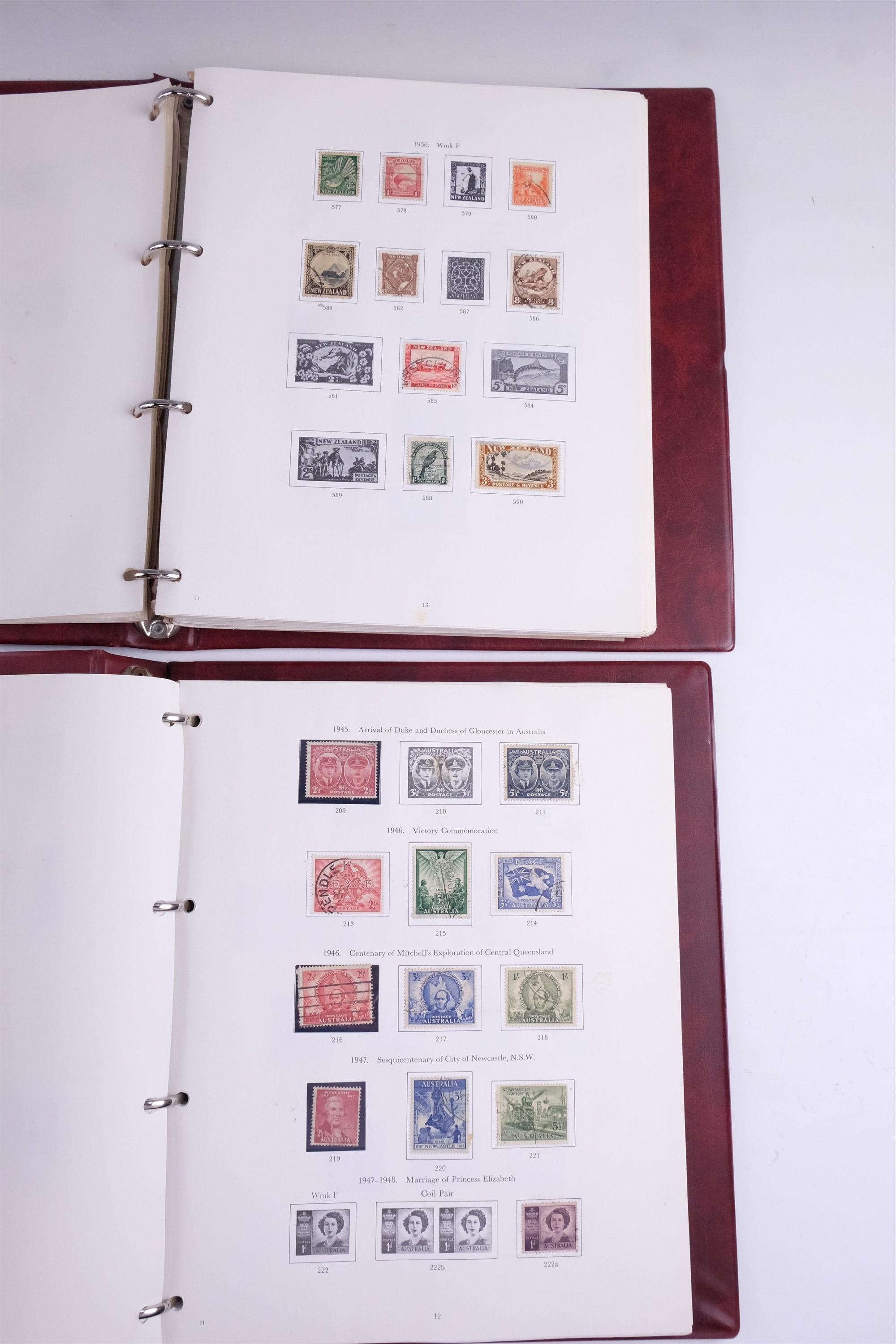 Four albums of stamps of Australia and New Zealand - Image 11 of 105