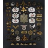 Sundry British and world military cap and other badges