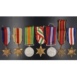 7 Second World War British Campaign Medals