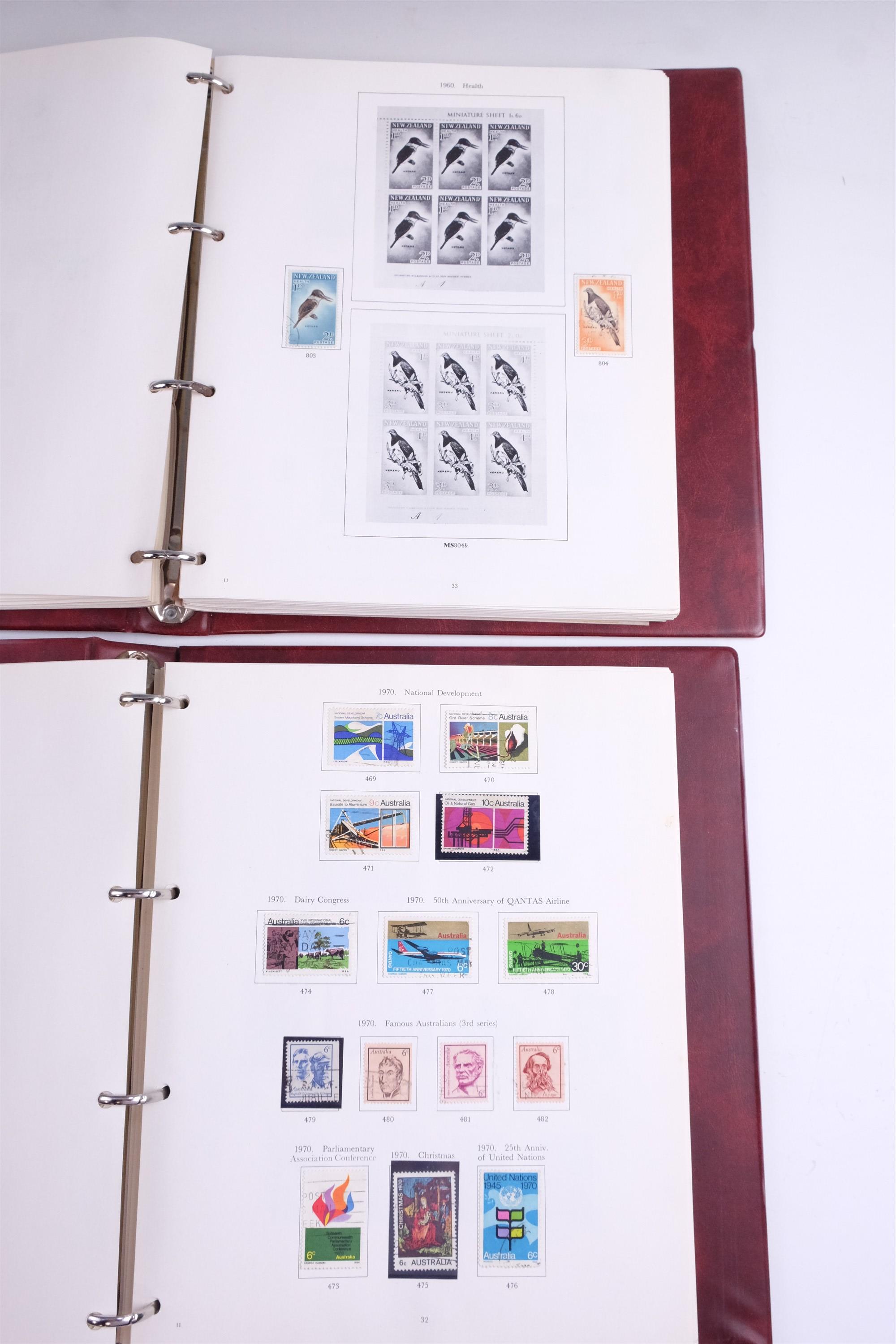 Four albums of stamps of Australia and New Zealand - Image 26 of 105