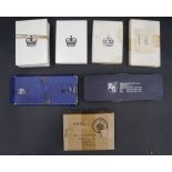 A small quantity of medal cartons and cases