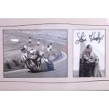 [ Autograph / Motorcycle ] A signed photograph of Steve Hislop together with one of him in