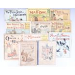 Ten Victorian children's books illustrated by Randolph Caldecott, comprising "Daddy Darwin's