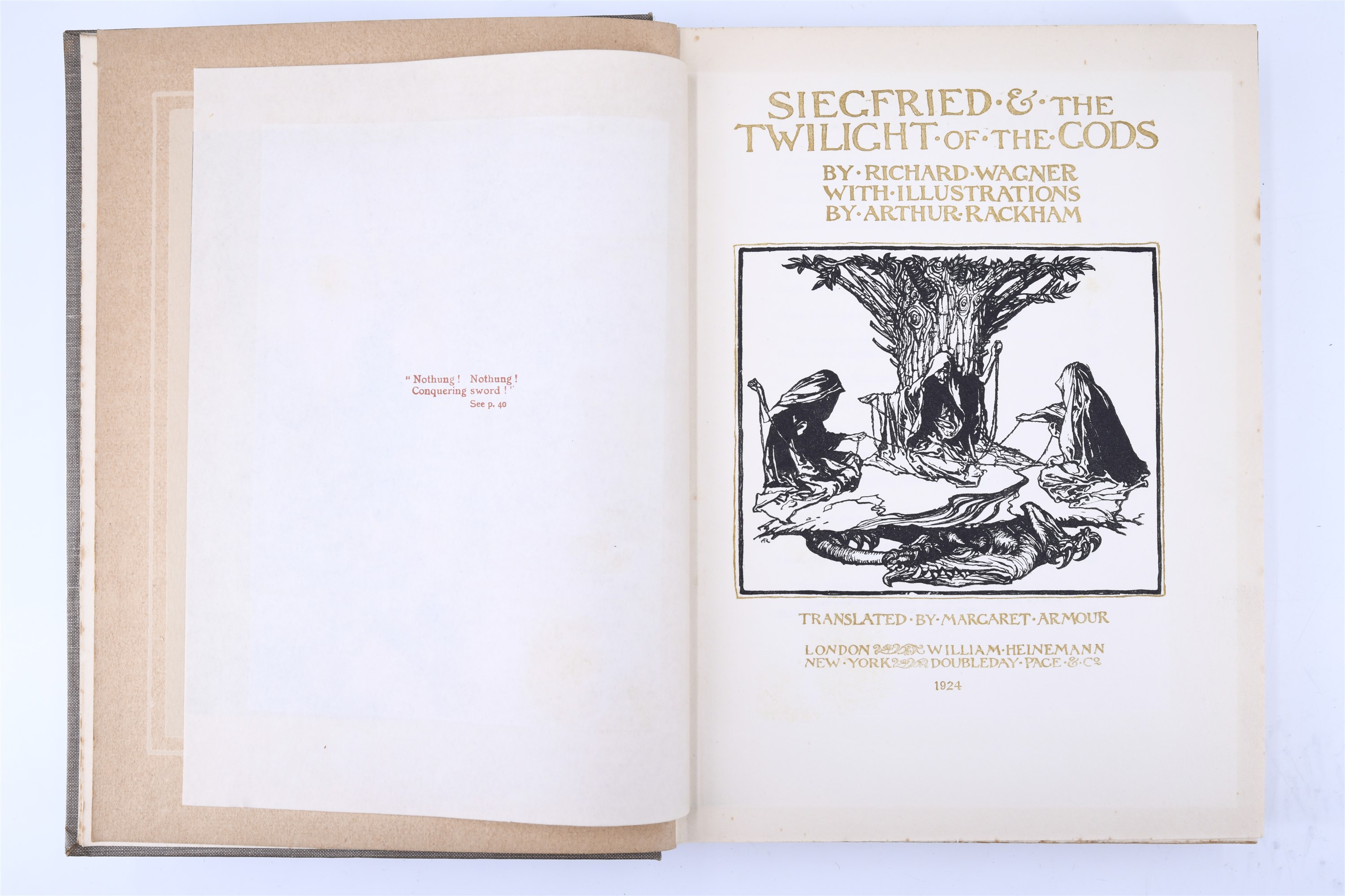 Siegfried & The Twilight of the Gods illustrated by Arthur Rackham, Heinemann, 1924 - Image 4 of 7