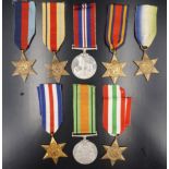 8 Second World War British Campaign Medals