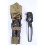 A set of Great War British army trench wire cutters together with a post Second World War set of