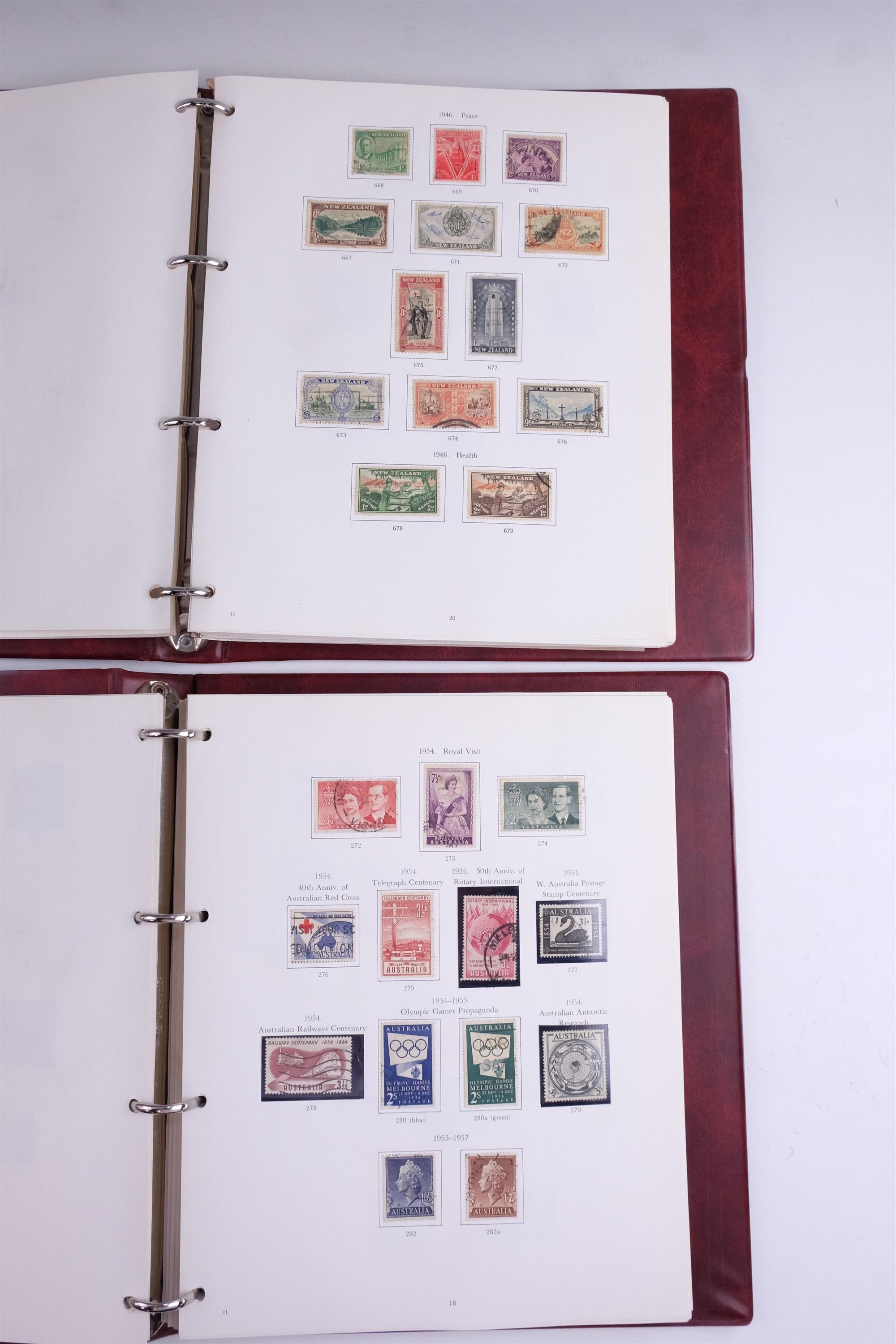 Four albums of stamps of Australia and New Zealand - Image 15 of 105
