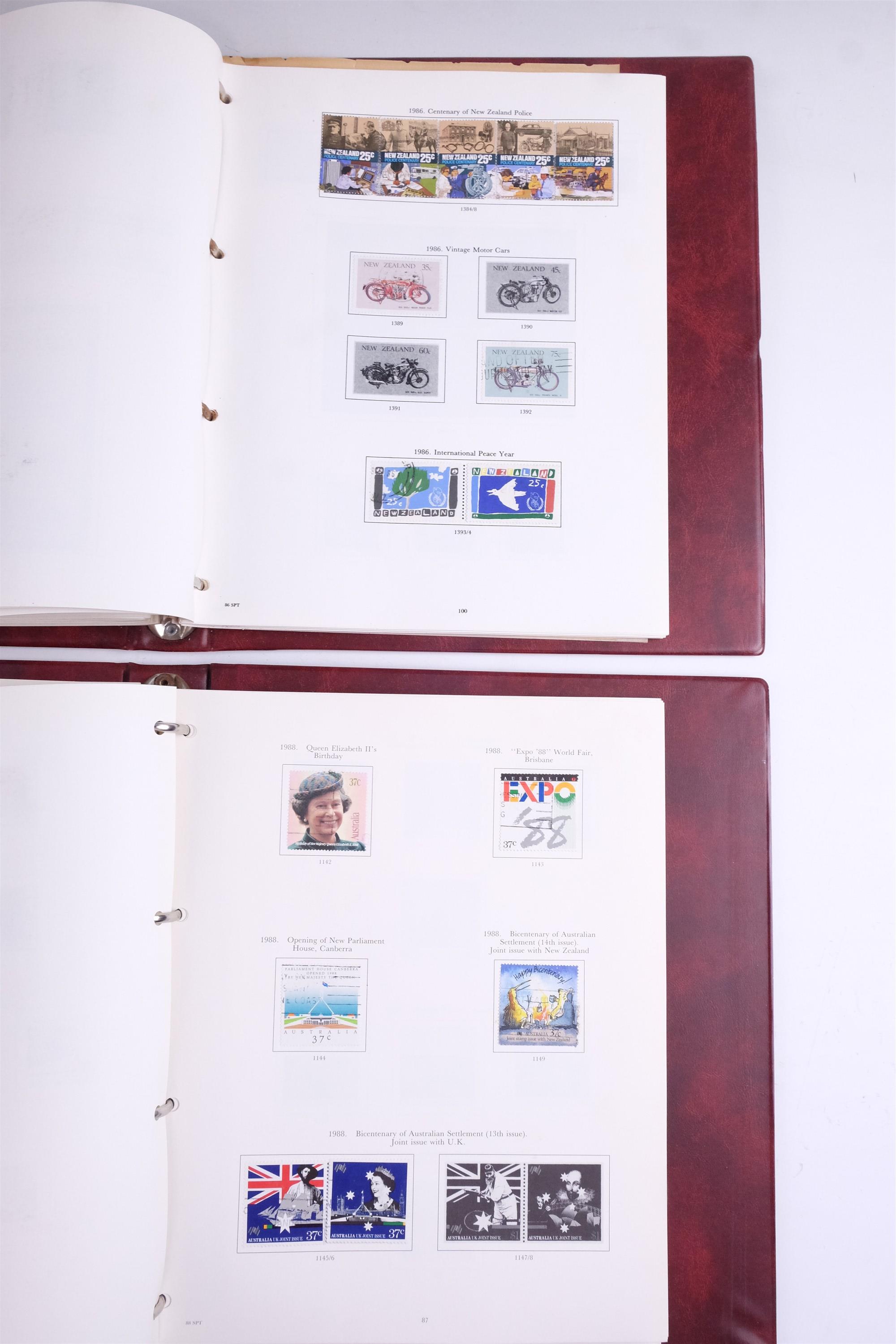 Four albums of stamps of Australia and New Zealand - Image 64 of 105