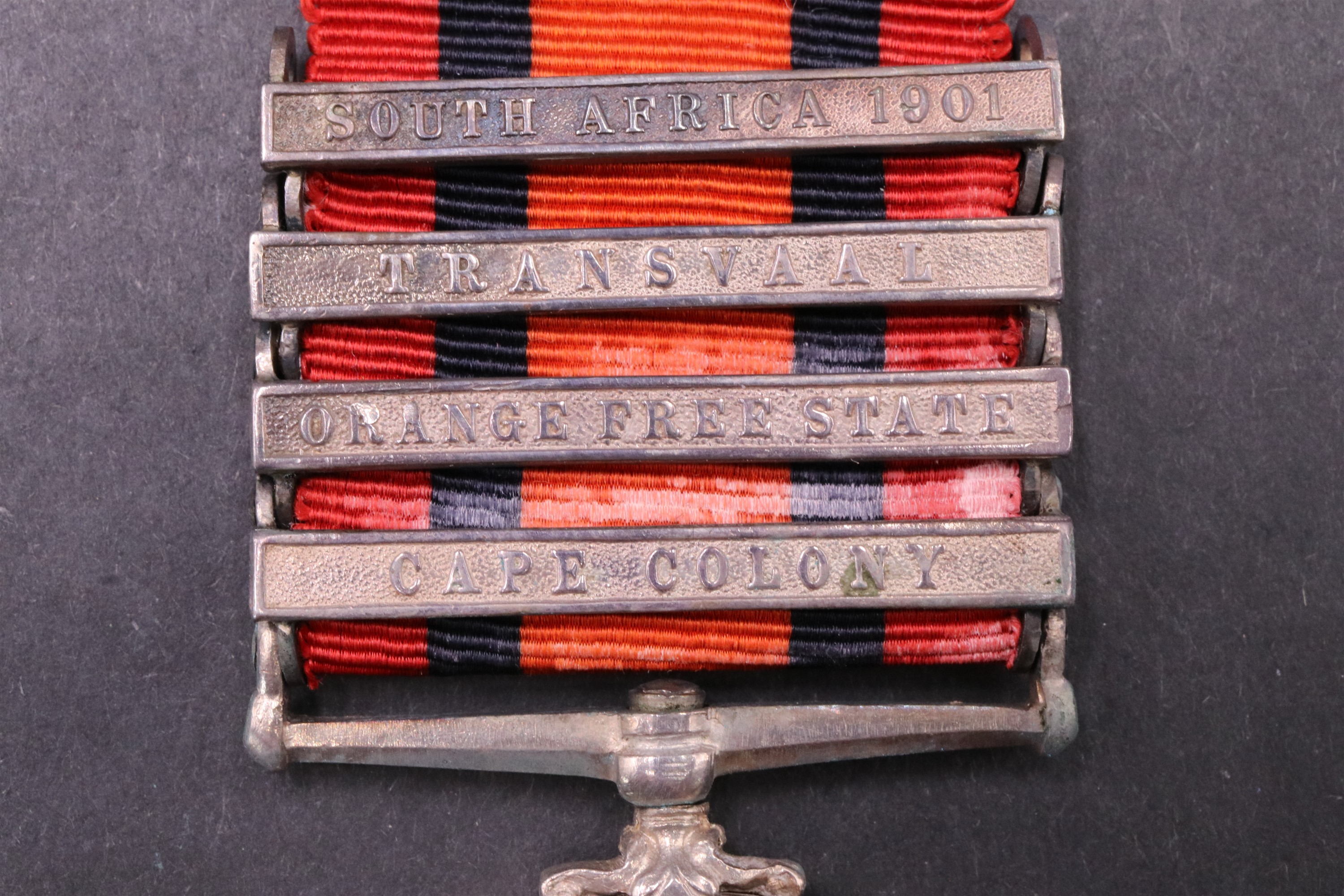 A Queen's South Africa Medal with four clasps to 2nd Lieut J A Ellis, 1/Border Regt - Image 3 of 10