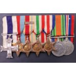 A Second World War gallantry medal group comprising a Military Cross (1944) with campaign medals,