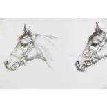 John Rattenbury Skeaping (1901 - 1980) A equestrian study of two horses, limited edition print, 12/