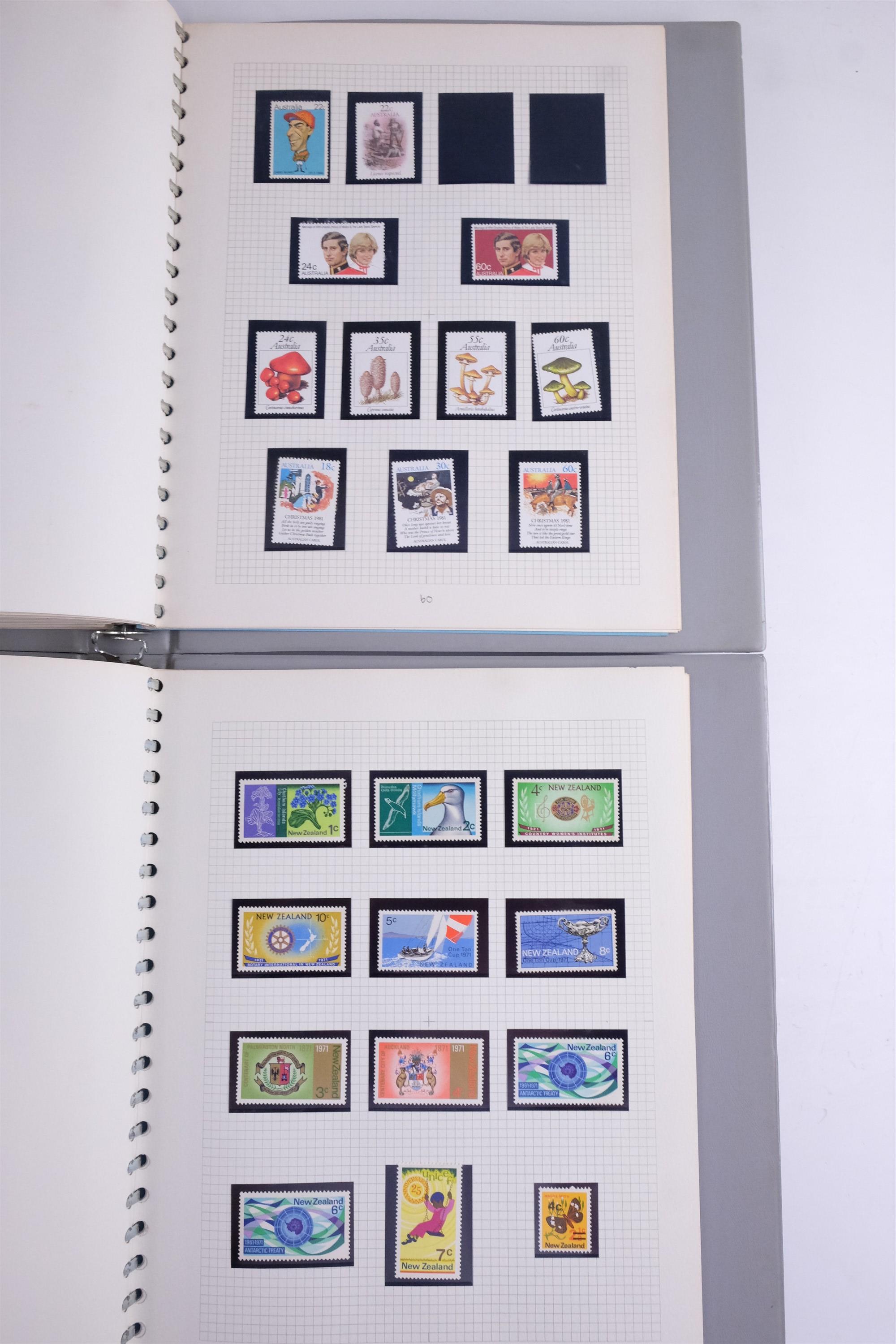 Four albums of stamps of Australia and New Zealand - Image 100 of 105