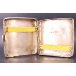 A late Victorian silver cigarette case, Horton & Allday, Birmingham, 1900, 121 g, 8.5 x 8 cm