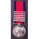A Military General Service medal with six clasps to Richd Harding, 34th Foot