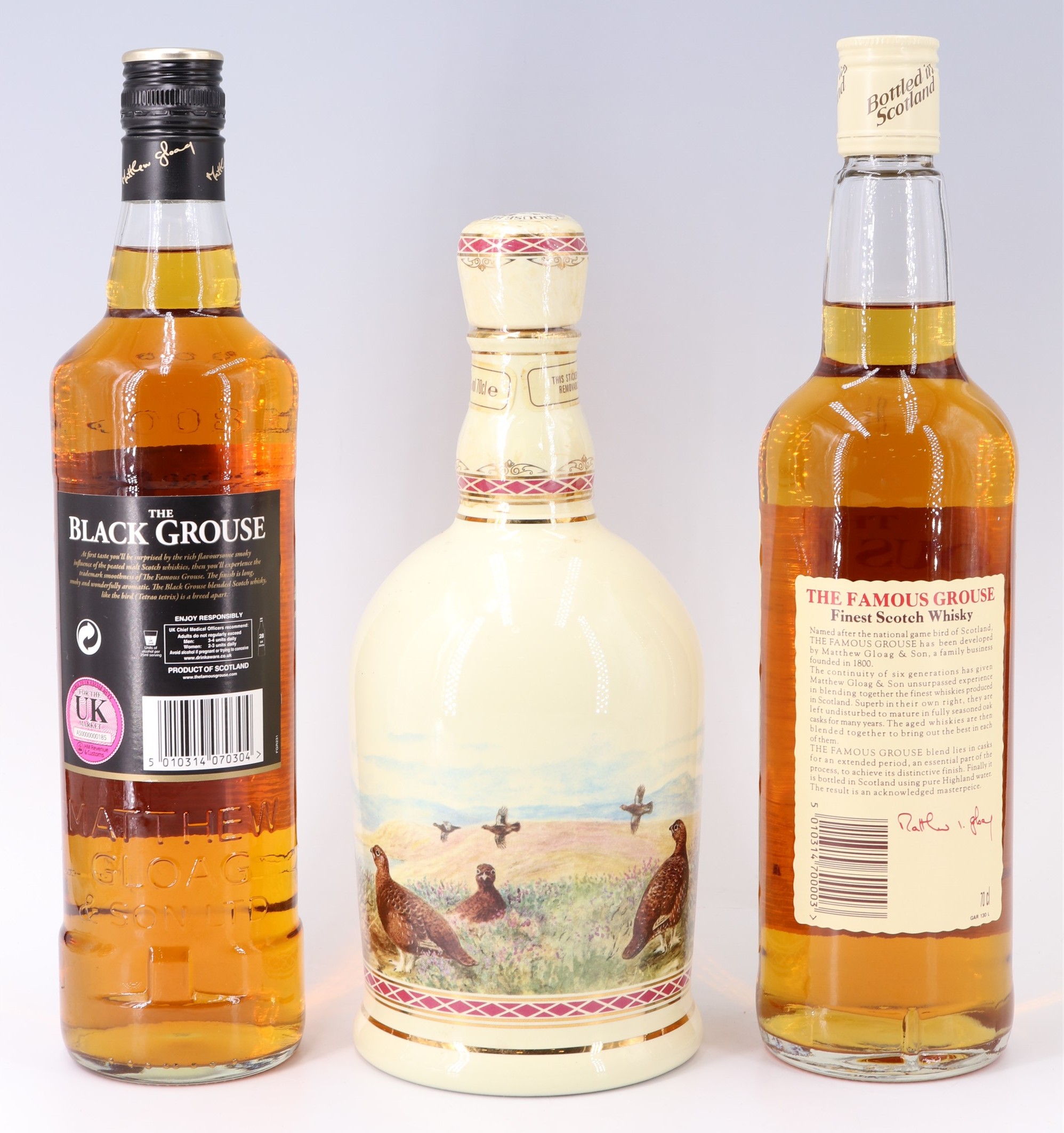 The Famous Grouse Highland Decanter of whisky, together with a boxed 700 ml bottle and a boxed 700 - Image 3 of 8
