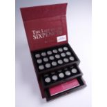 The Last of the Sixpence coin collection, 1936-1967, in fitted case with certificates, by Danbury