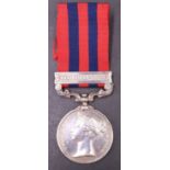 An India General Service Medal with Waziristan 1894-5 clasp to 4055 Pte E Richardson, 2nd Bn