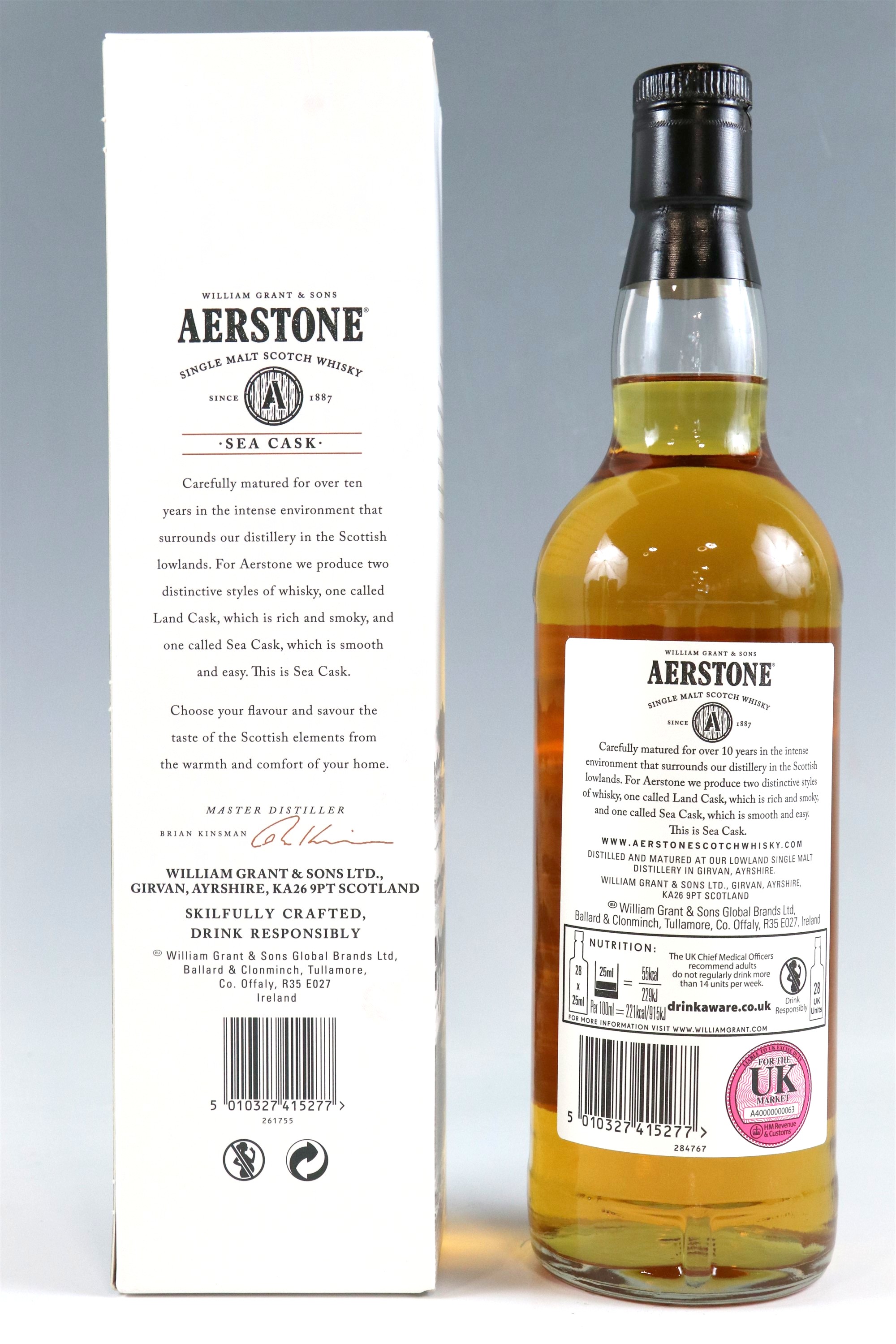 Six bottles of boxed whisky, comprising Dimple 15 Years Old and De Luxe, Bell's, Aerstone Sea - Image 11 of 13