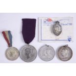 Victorian and later Royal commemorative medallions etc including an Edward VIII coronation
