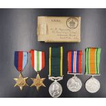 A George VI Territorial Efficiency Medal to 758193 Sjt E Barnley, Royal Artillery, together with