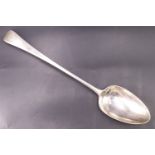 A George III silver old English pattern basting spoon, William Eley & William Fearn, London, 1800,
