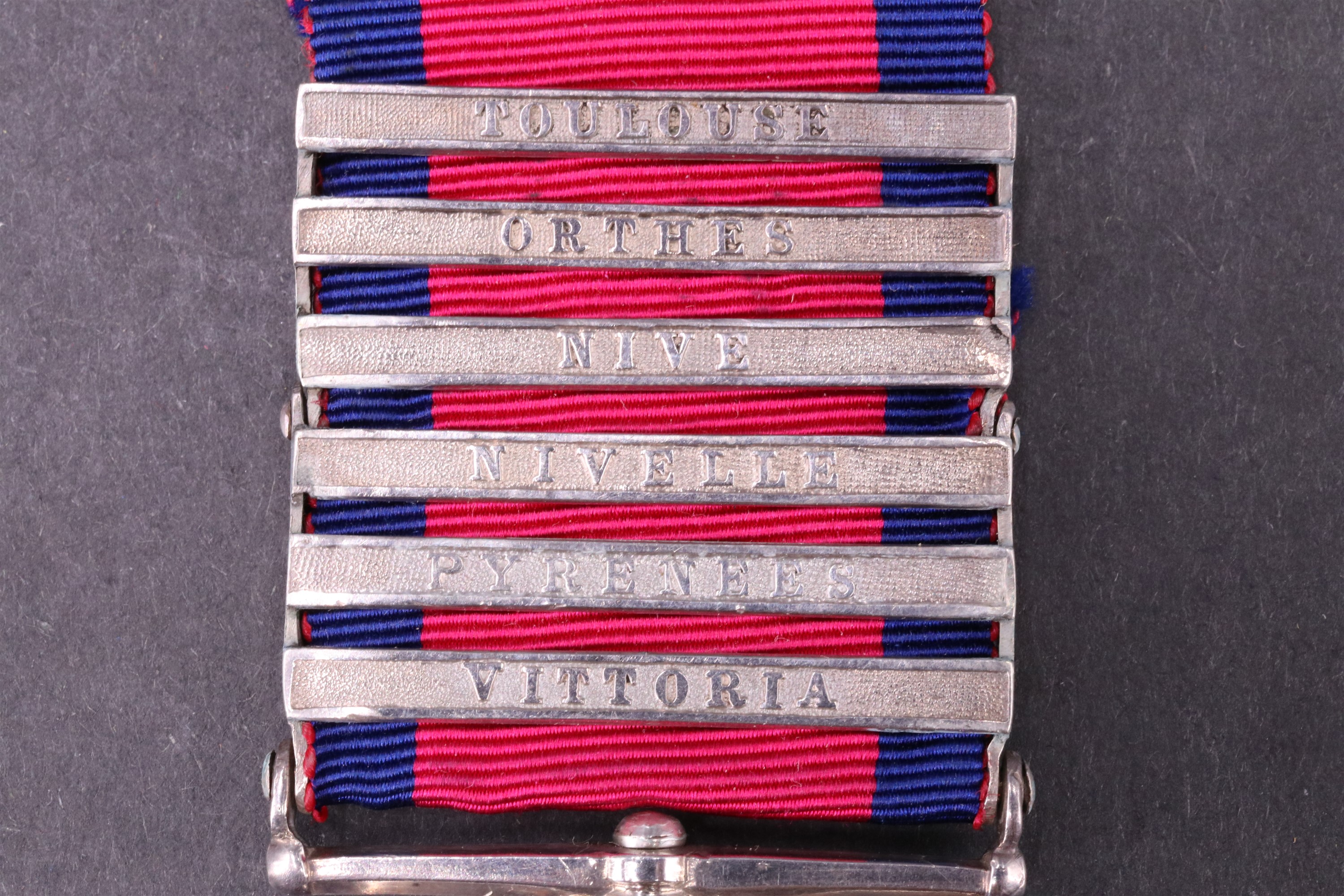 A Military General Service medal with six clasps to Richd Harding, 34th Foot - Image 3 of 8