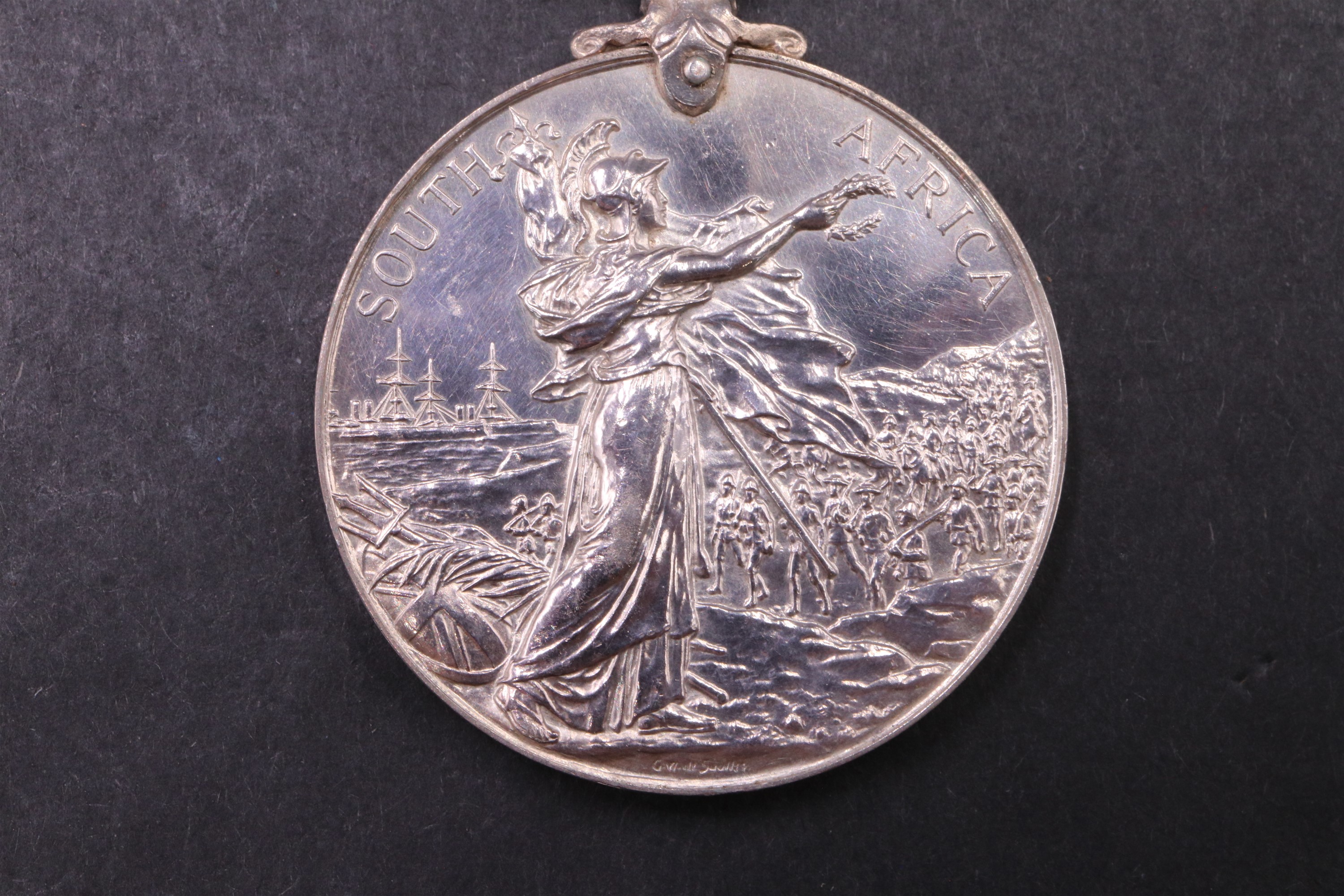 A Queen's South Africa Medal with four clasps to 2nd Lieut J A Ellis, 1/Border Regt - Image 5 of 10