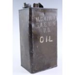 A 1943 Canadian army oil can, 31 cm