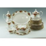 An extensive group of Royal Albert Old Country Roses tea and dinnerware, over 100 items