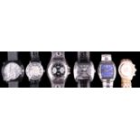 A group of wristwatches, including Ben Sherman, Michael Kors, etc