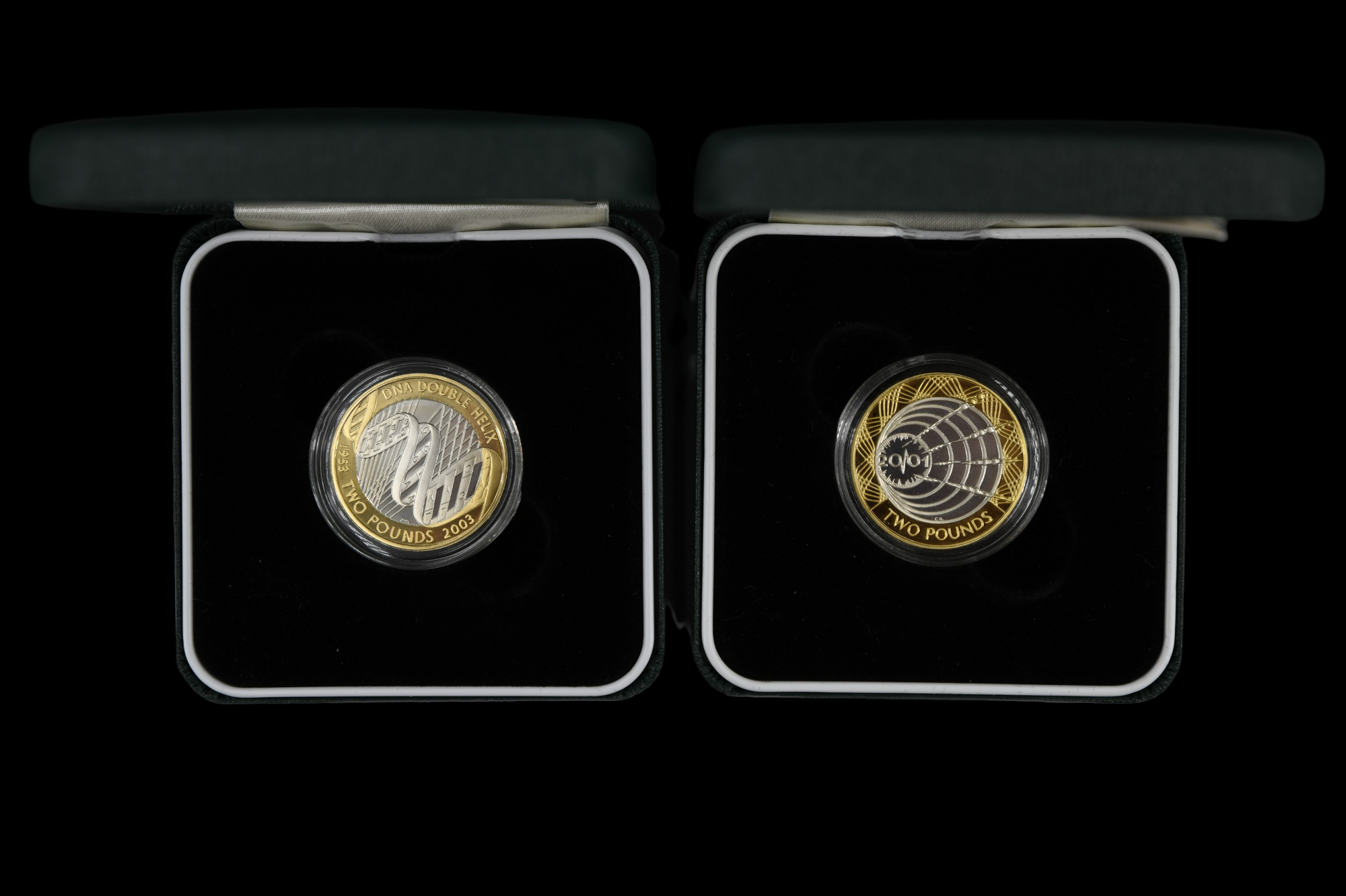 A group of cased silver proof GB one and two pound coins, including Pattern Collection, Shield of - Image 6 of 12