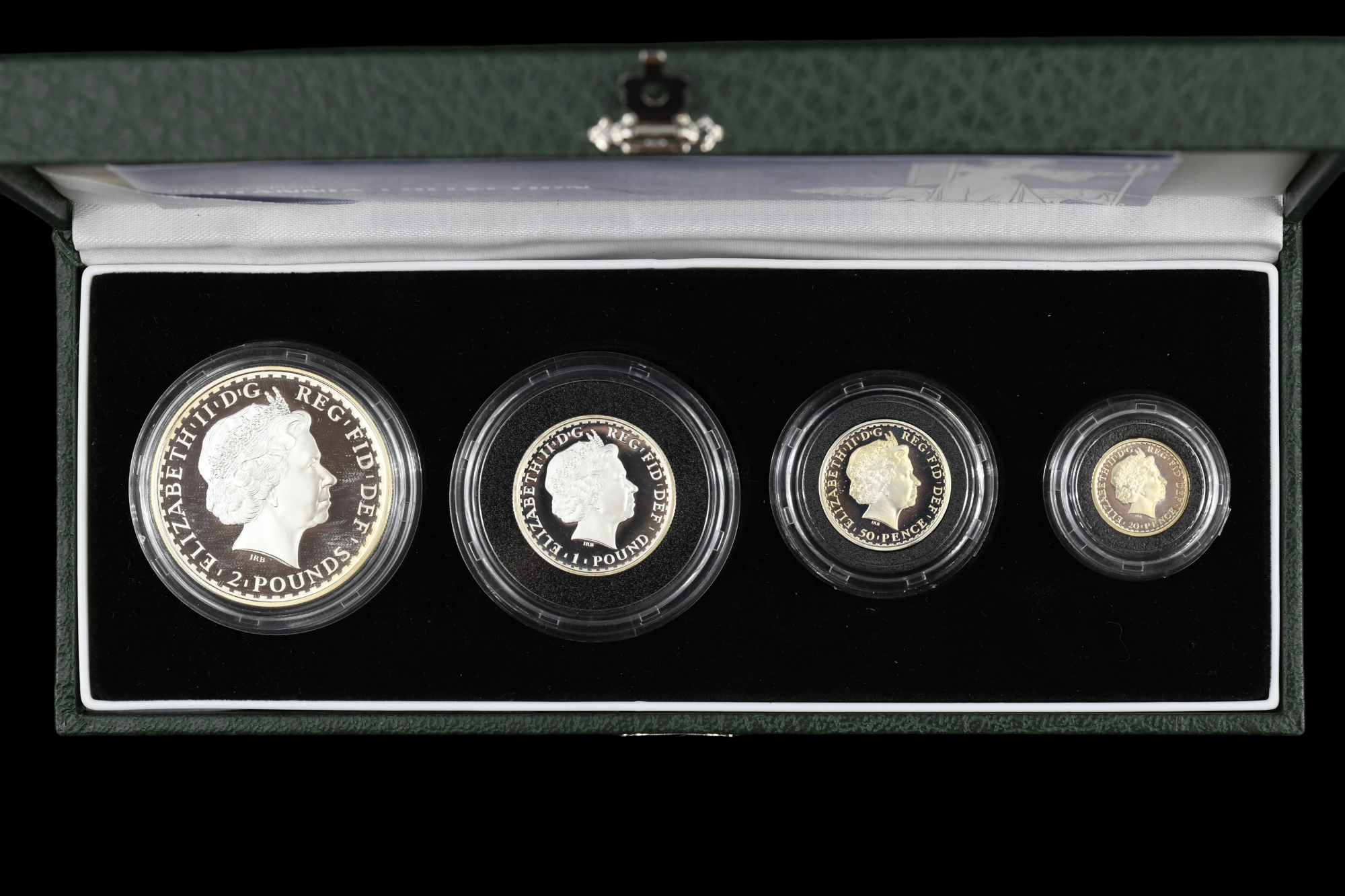 A cased silver proof 2001 Britannia Collection coin set by The Royal Mint with certificate - Image 4 of 4
