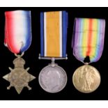 A 1914-15 Star, British War and Victory Medals to 2297 Pte B Killick, Surrey Yeomanry